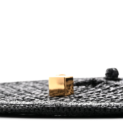 Jacquemus Raffia Le Petite Rond Spiaggia Handbag Black 10 of 10