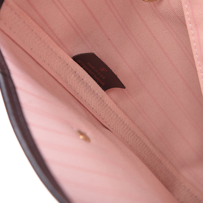 Louis Vuitton Damier Ebene Neo Neverfull MM Rose Ballerine 9 of 14
