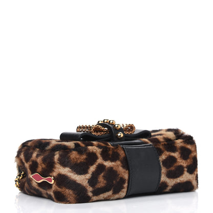 Christian Louboutin Calf Hair Leopard Print Sweet Charity Crossbody Bag 3 of 7
