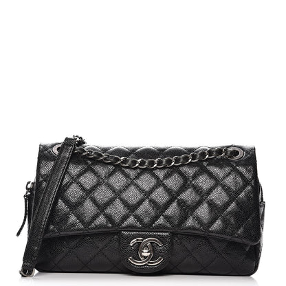 Chanel Iridescent Caviar Quilted Small Chic Flap Black 1 of 11