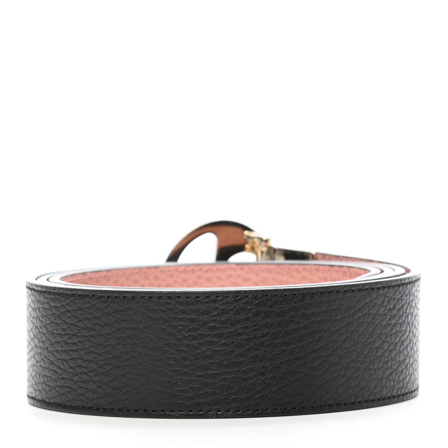 Gucci Calfskin 1973 Reversible Belt 115 46 Black Pink 2 of 5
