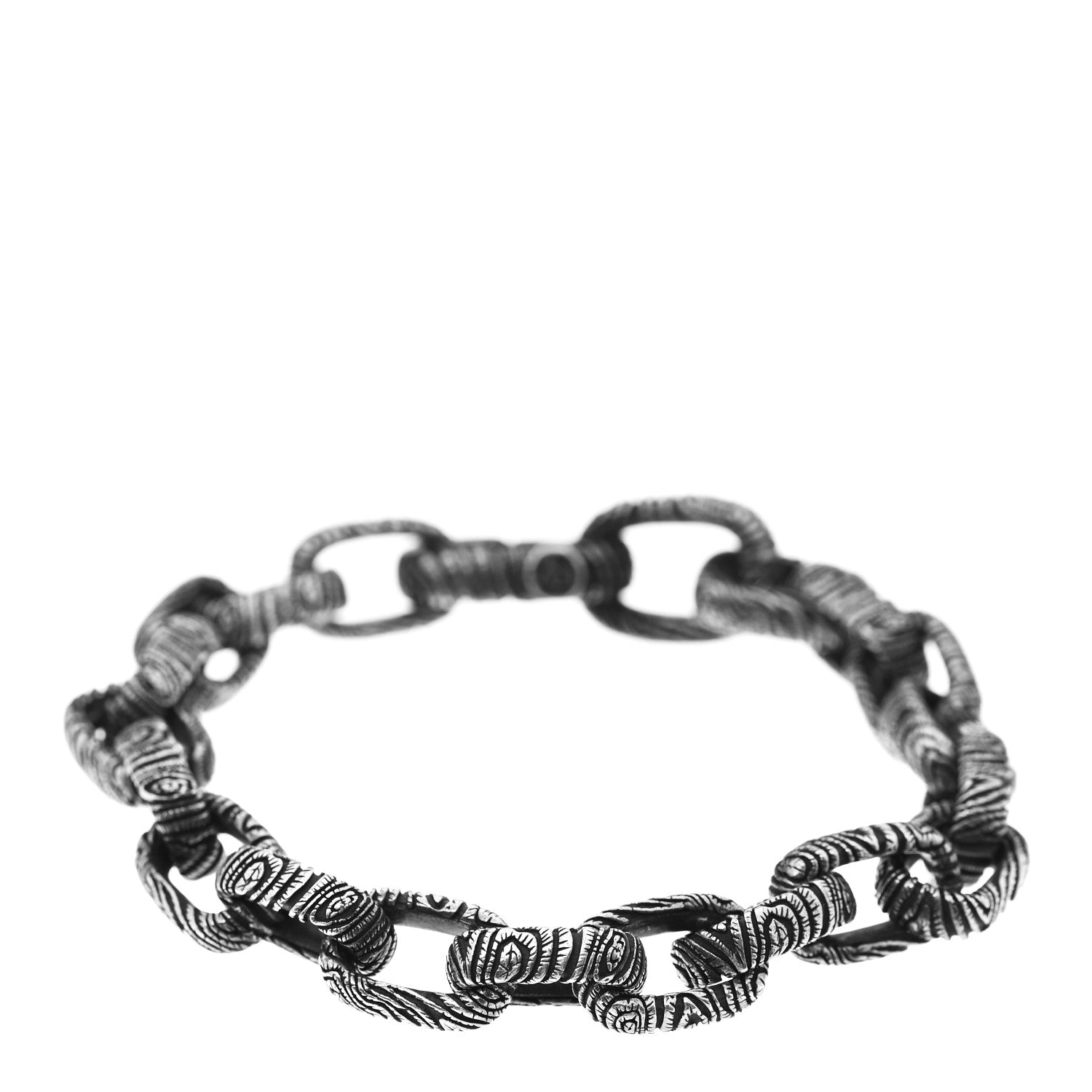 David Yurman Sterling Silver 10mm Ironwood Oval Link Bracelet 1 of 5