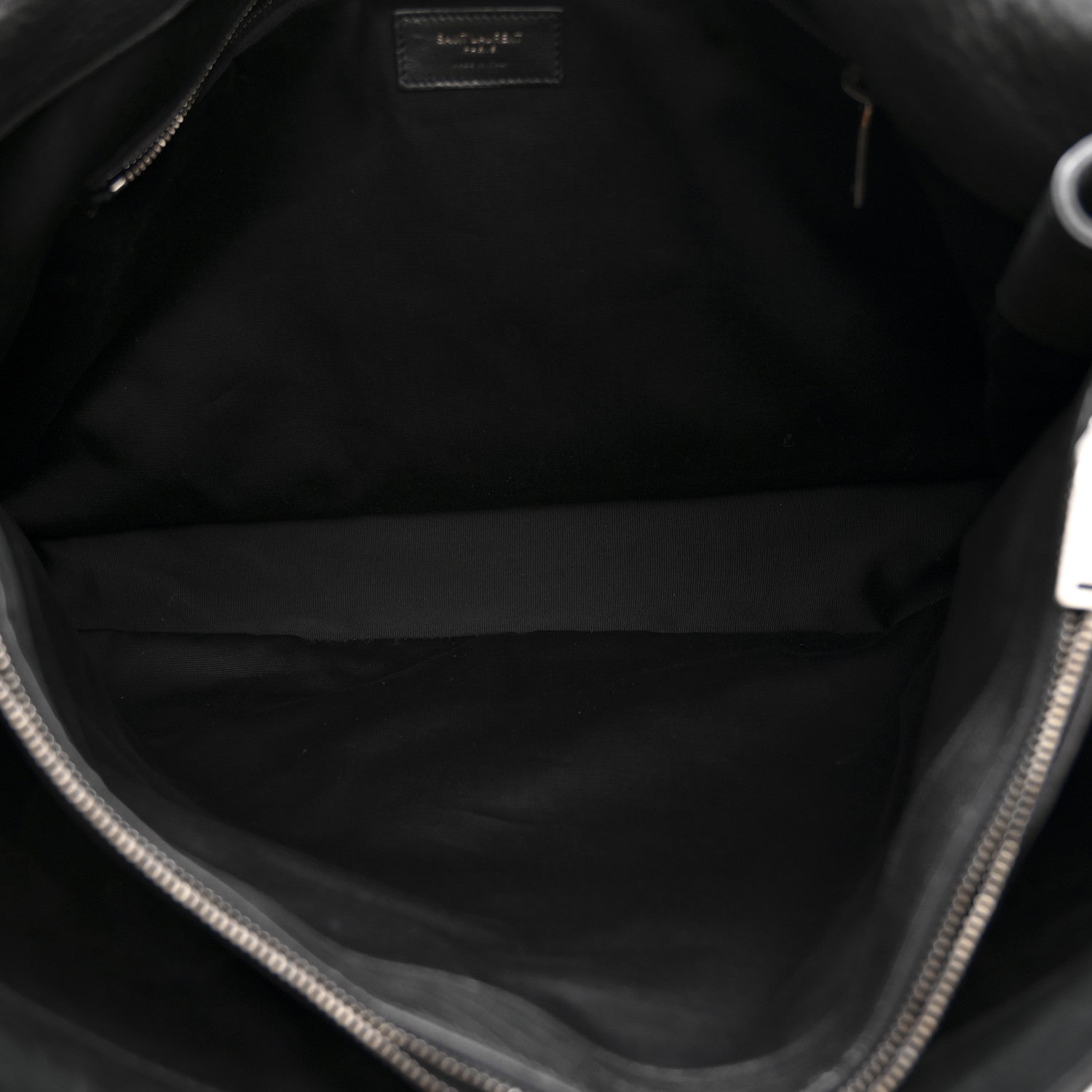 Saint Laurent Grained Lambskin Monogram Oversized Niki Chain Satchel Black 5 of 15
