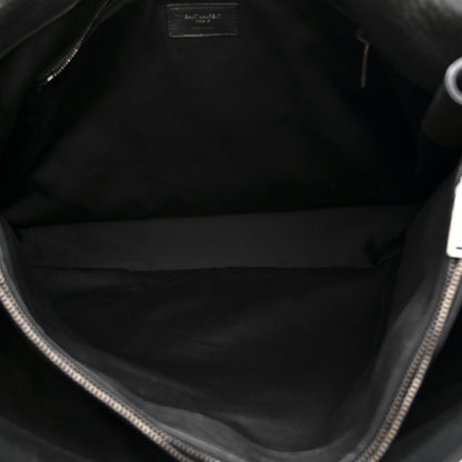 Saint Laurent Grained Lambskin Monogram Oversized Niki Chain Satchel Black 5 of 15