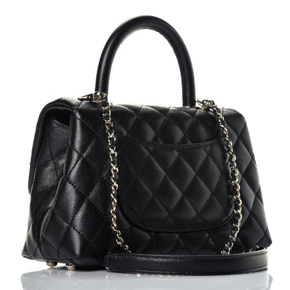 Chanel Caviar Quilted Mini Coco Handle Flap Black 4 of 10