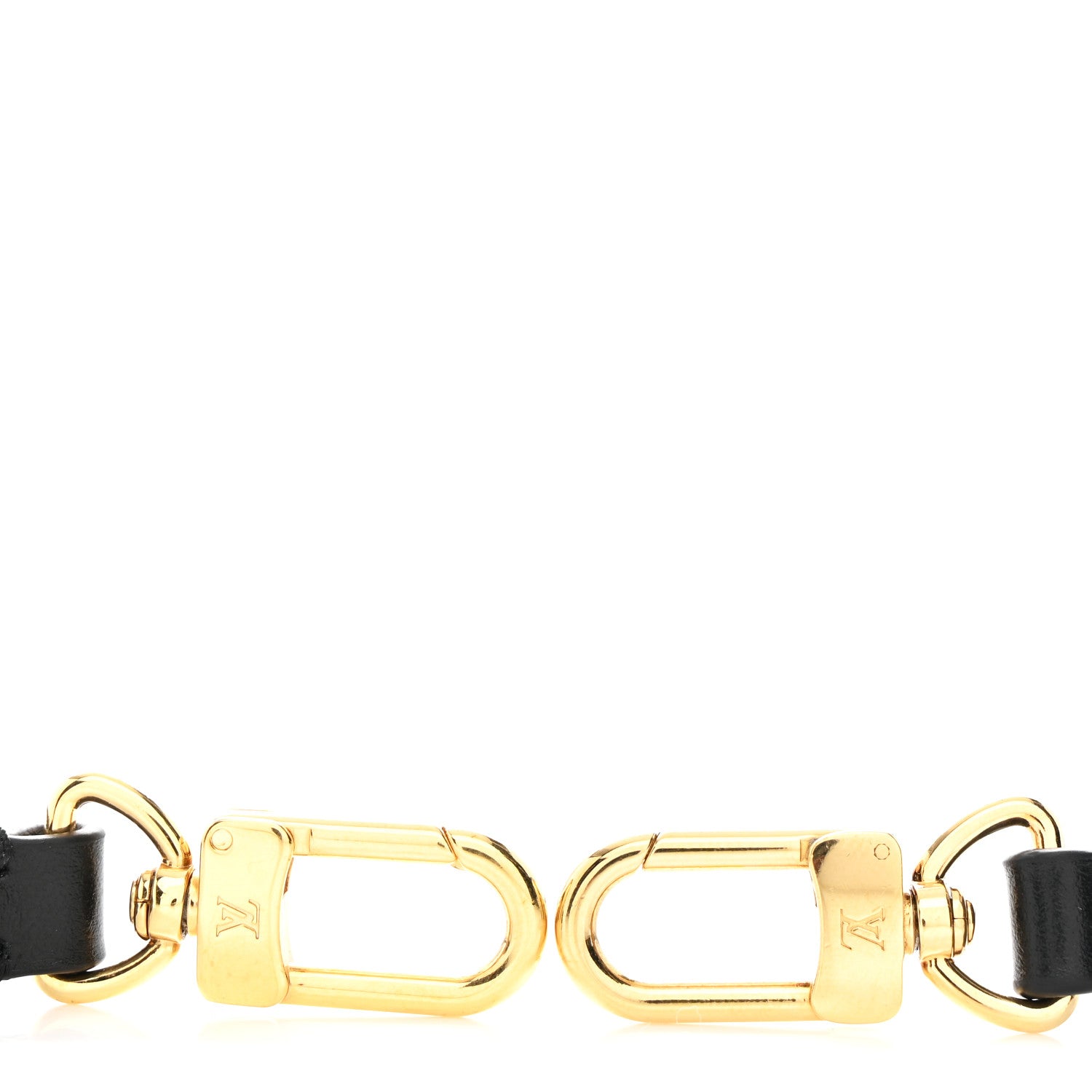 Louis Vuitton Calfskin Petite Malle Adjustable Shoulder Strap Black 3 of 3