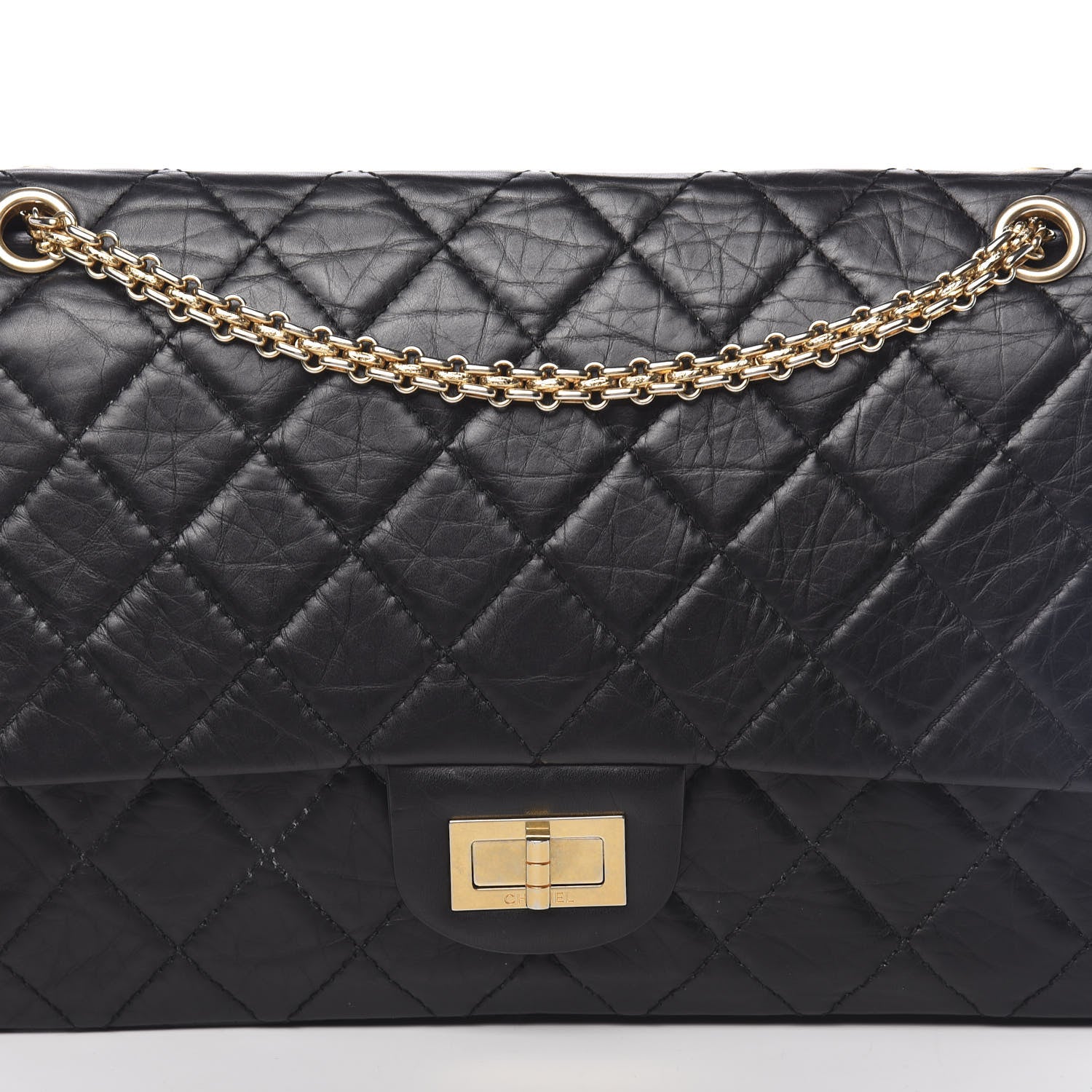 Chanel Aged Calfskin Quilted 2.55 Reissue 227 Flap Black 12 of 13