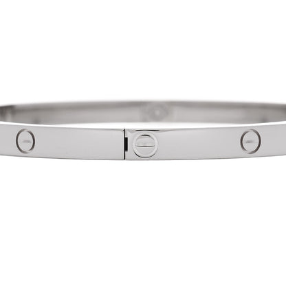 Cartier 18K White Gold Small LOVE Bracelet 16 3 of 6