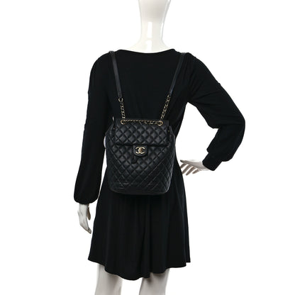 Chanel Calfskin Quilted Small Urban Spirit Backpack Black 2 of 10