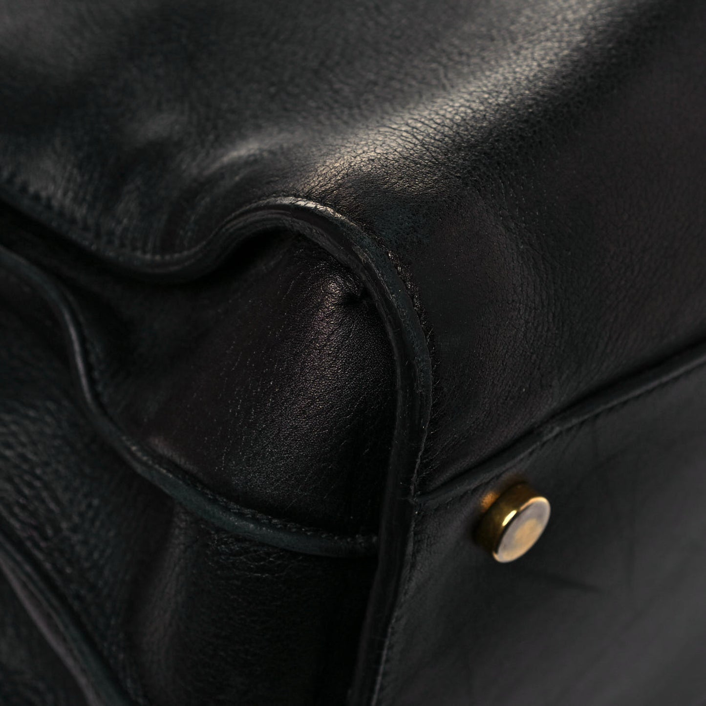 Calfskin Small Sac De Jour Black