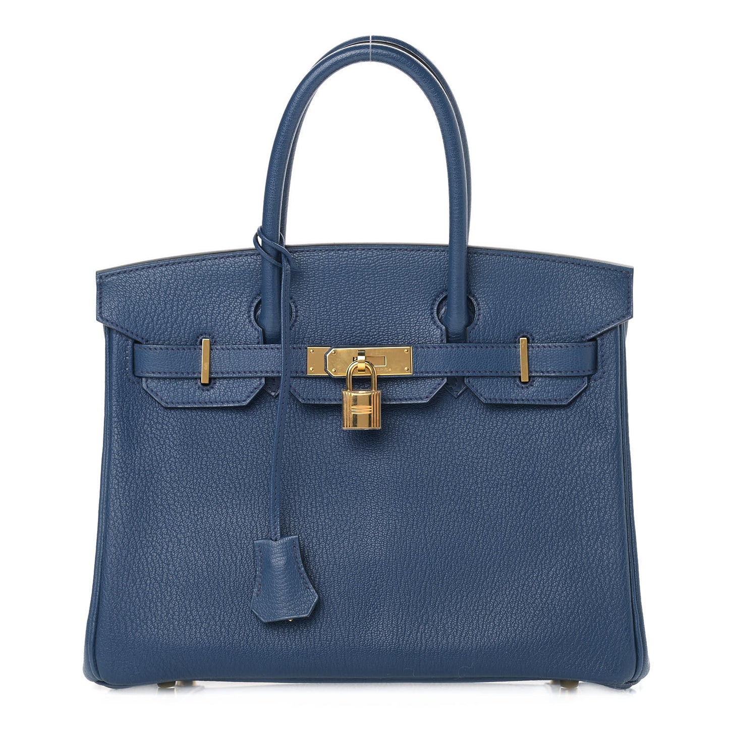 Chevre Mysore Horseshoe Birkin 30 Bleu de Malte Ciel