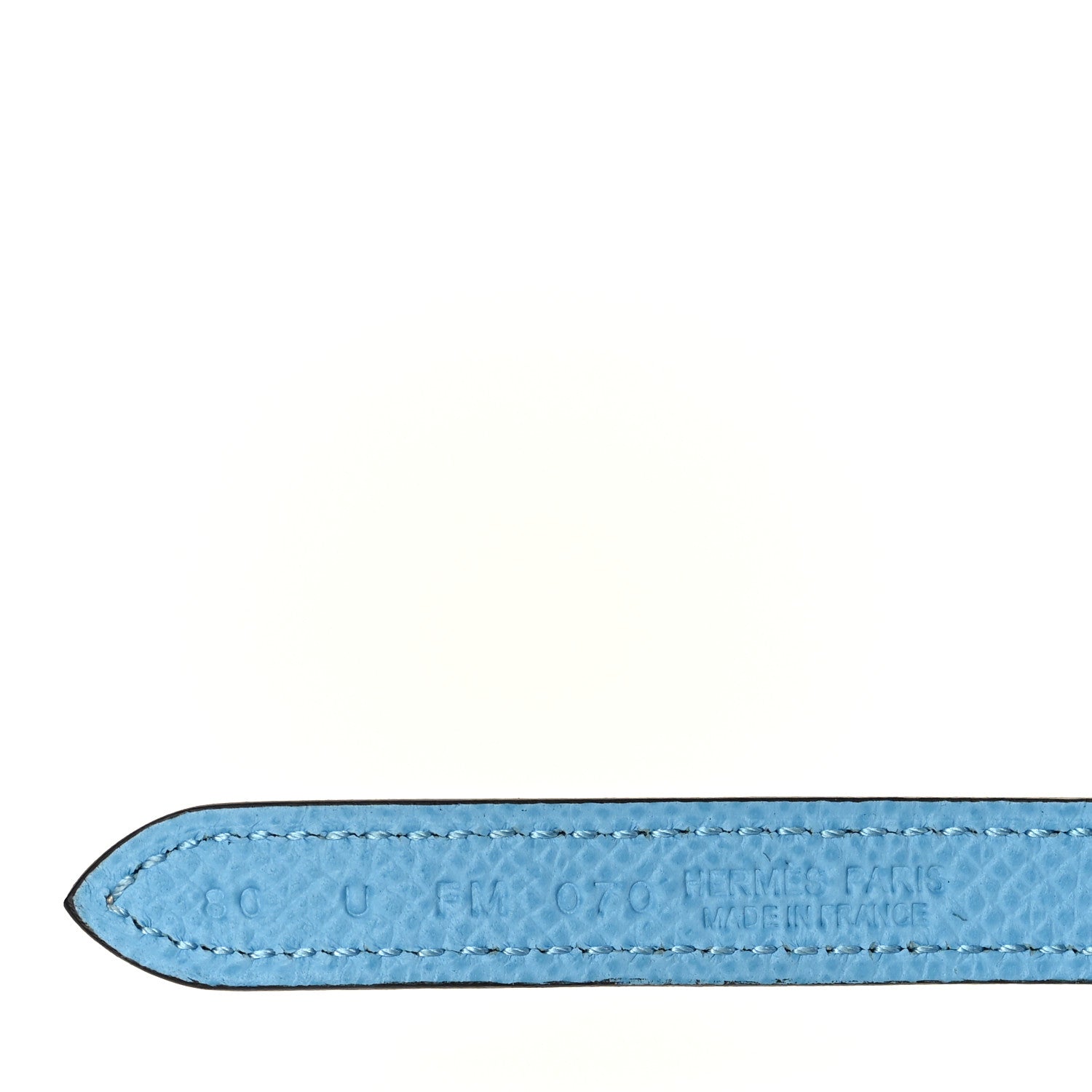 Hermes Swift Epsom 13mm Gamma Belt 80 Bleu Brume Celeste 4 of 7