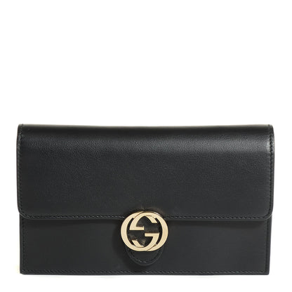 Gucci Calfskin Icon Wallet Black 1 of 7