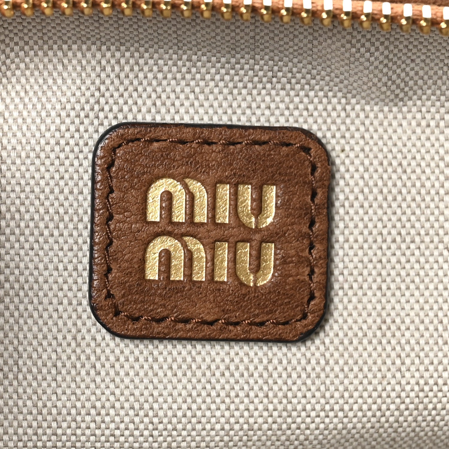 Miu Miu Nappa Aviator Mini Pouch Oak 1716099 – FASHIONPHILE