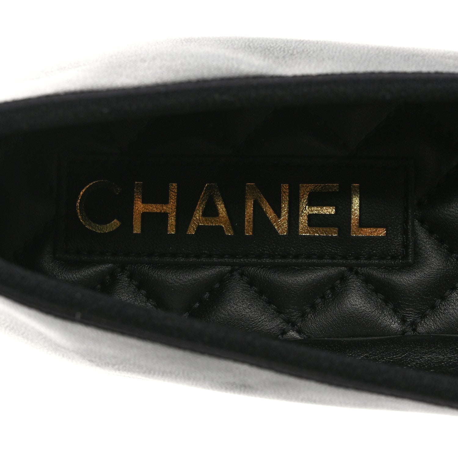 Chanel Lambskin Mary Jane Flats 37.5 Black 6 of 9