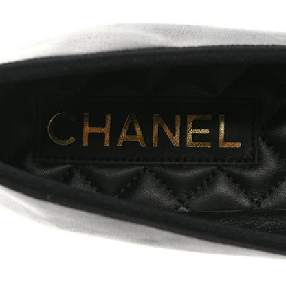 Chanel Lambskin Mary Jane Flats 37.5 Black 6 of 9