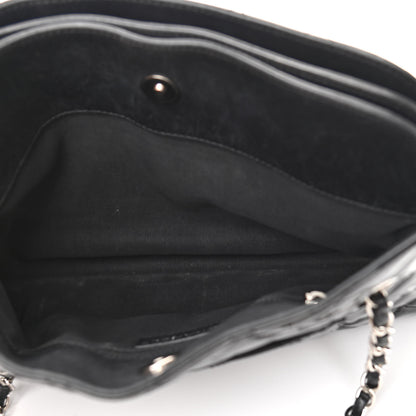 Chanel Patent Quilted Medium Just Mademoiselle Bowling Bag Black 7 of 12