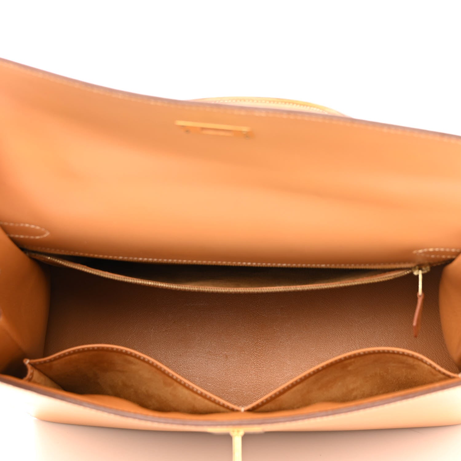 Hermes Vache Natural Kelly Sellier 35 5 of 12