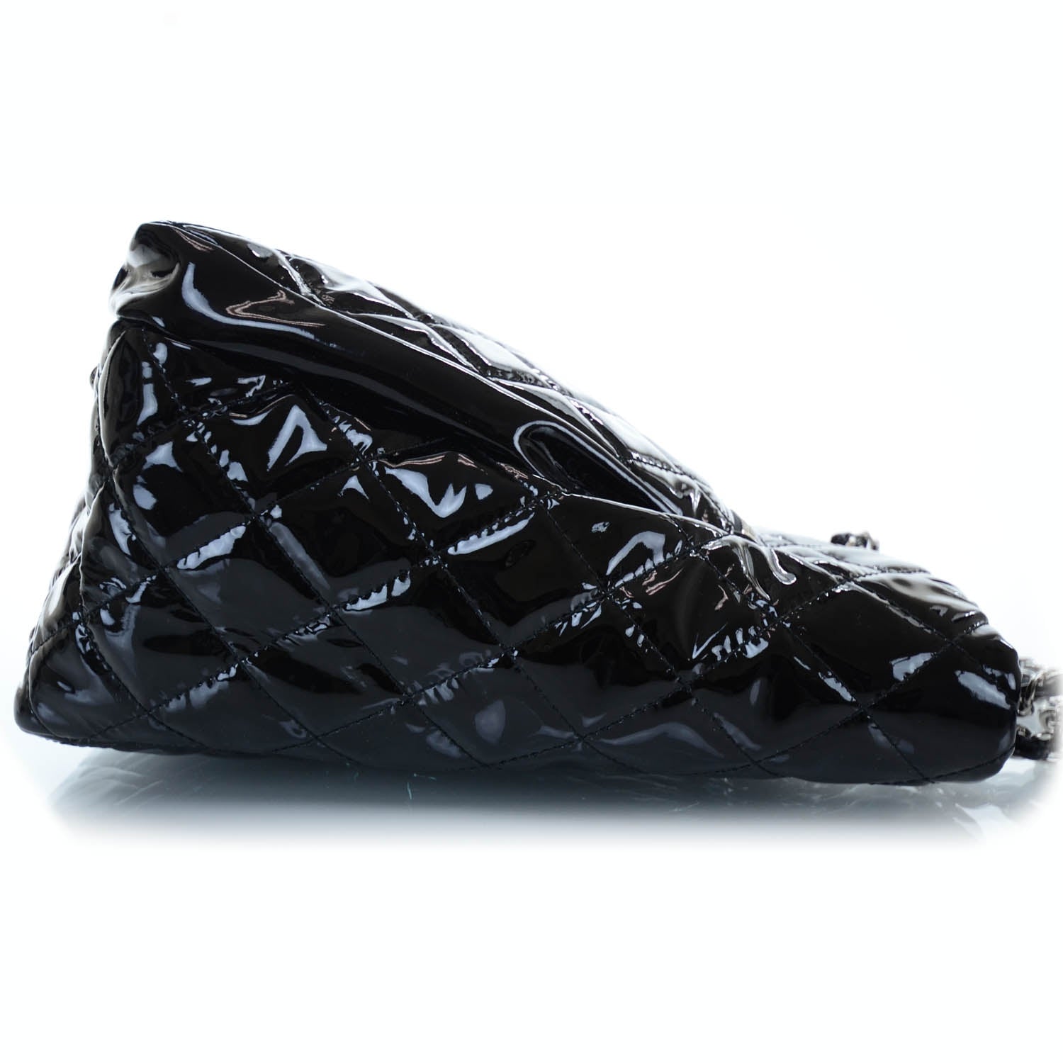 Chanel Patent Quilted Large Chic and Glitter Tote Black 5 of 10