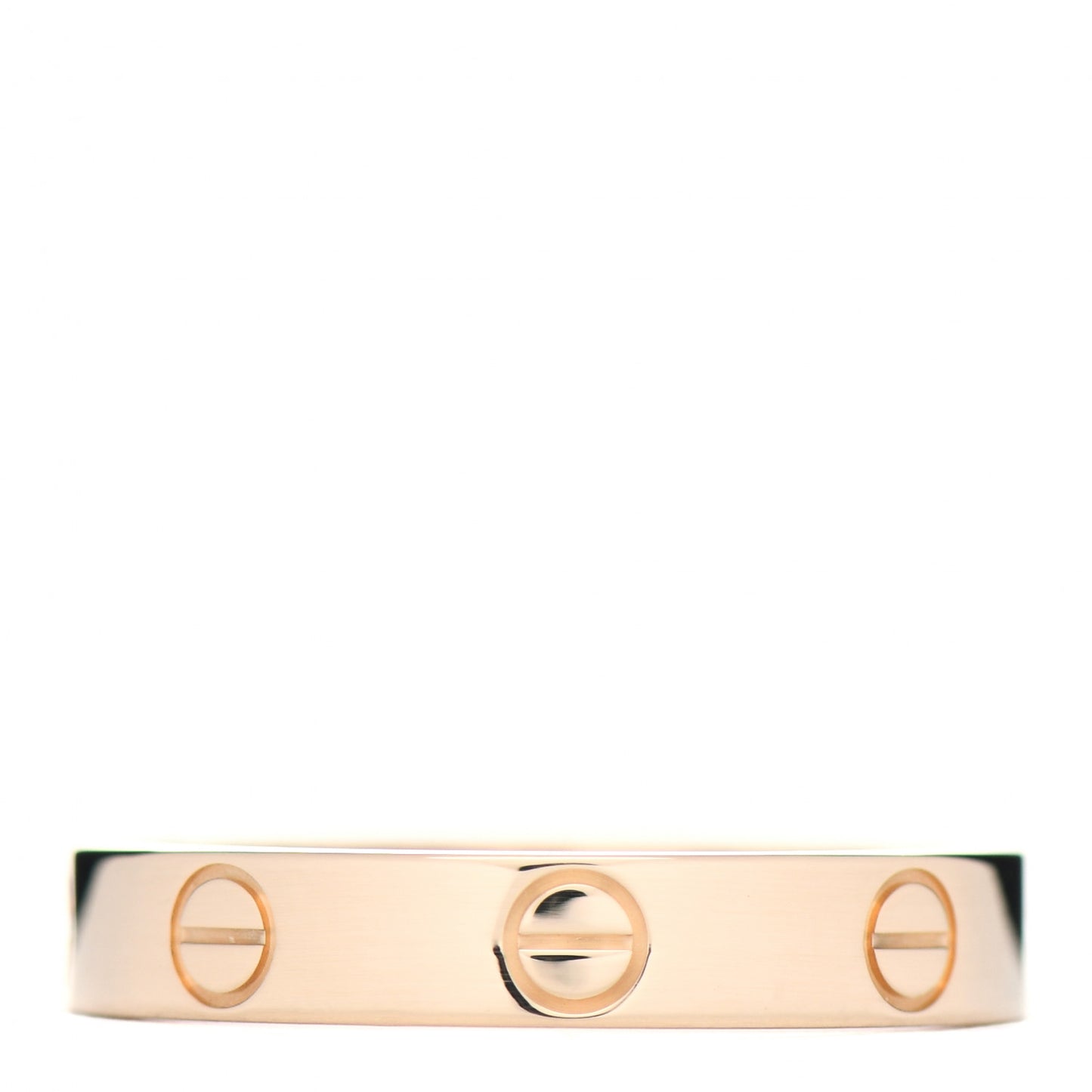 18K Yellow Gold 3.5mm LOVE Wedding Band Ring 55 7.25