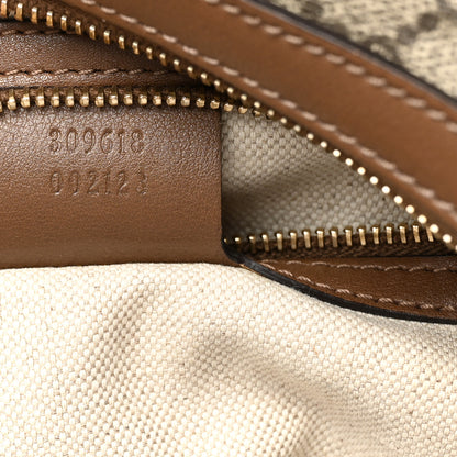 Gucci GG Supreme Monogram Margaux Calfskin Medium Nice Hobo Beige Ebony Acero 7 of 11