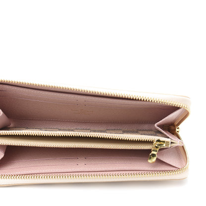 Louis Vuitton Damier Azur Clemence Wallet Rose Ballerine 5 of 9
