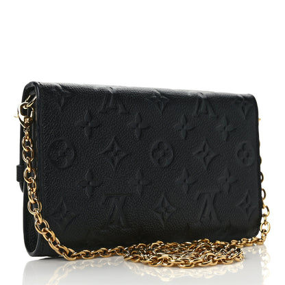 Louis Vuitton Empreinte Vavin Chain Wallet Black 3 of 11