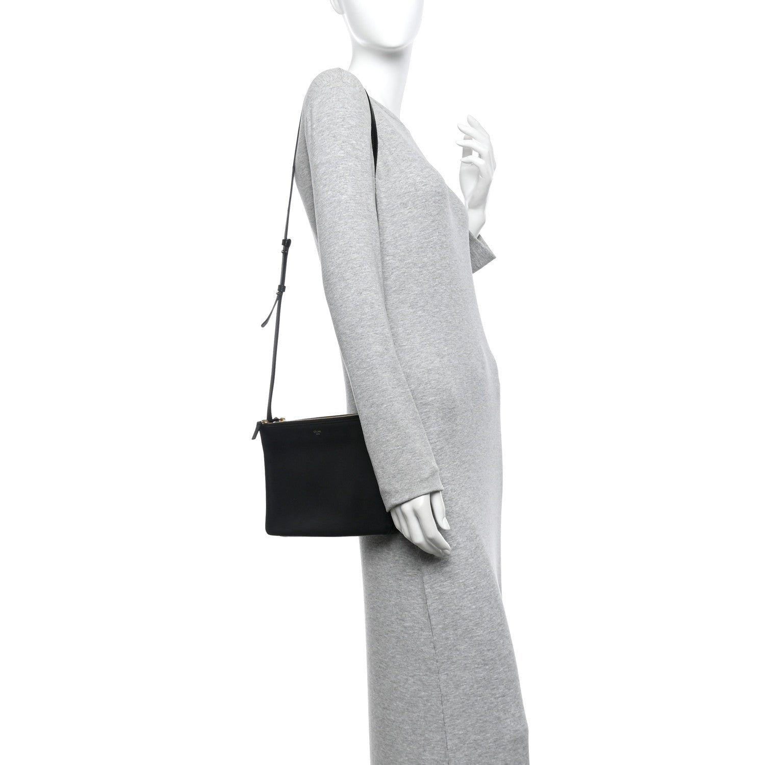美品✨CELINE Trio Large ショルダーバッグ クラッチ 羊革 黒 Celine Lambskin Large Trio Crossbody Bag Black 1801602 – FASHIONPHILE