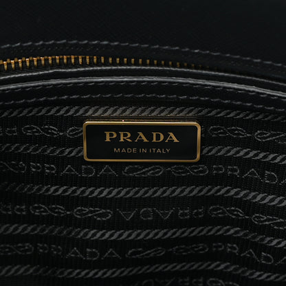 Prada Saffiano Small Galleria Double Zip Tote Black 8 of 16