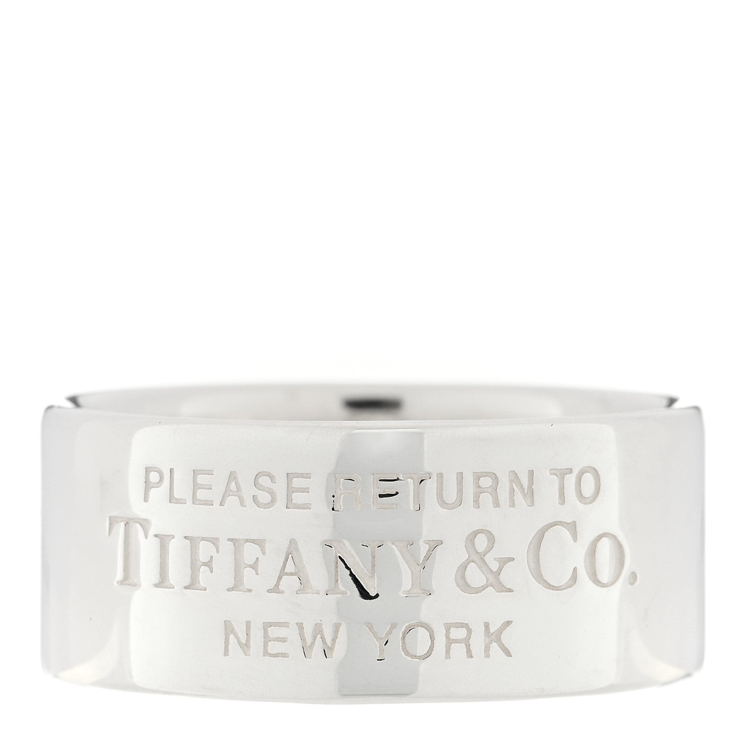 Tiffany Sterling Silver Wide Return to Tiffany Ring 66 11.5 1 of 4