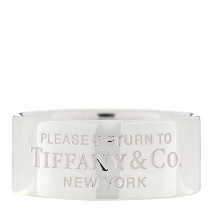 Tiffany Sterling Silver Wide Return to Tiffany Ring 66 11.5 1 of 4