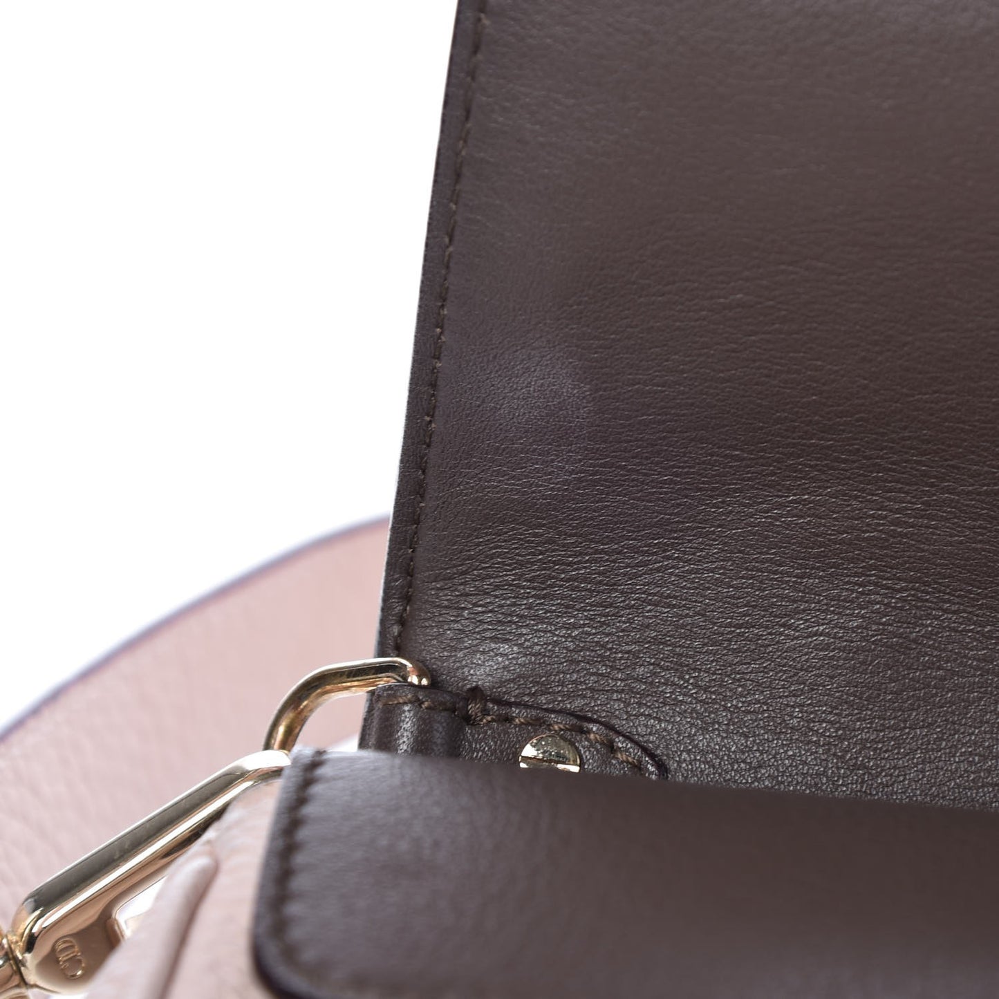 Bullcalf Mini Be Dior Flap Rose Poudre