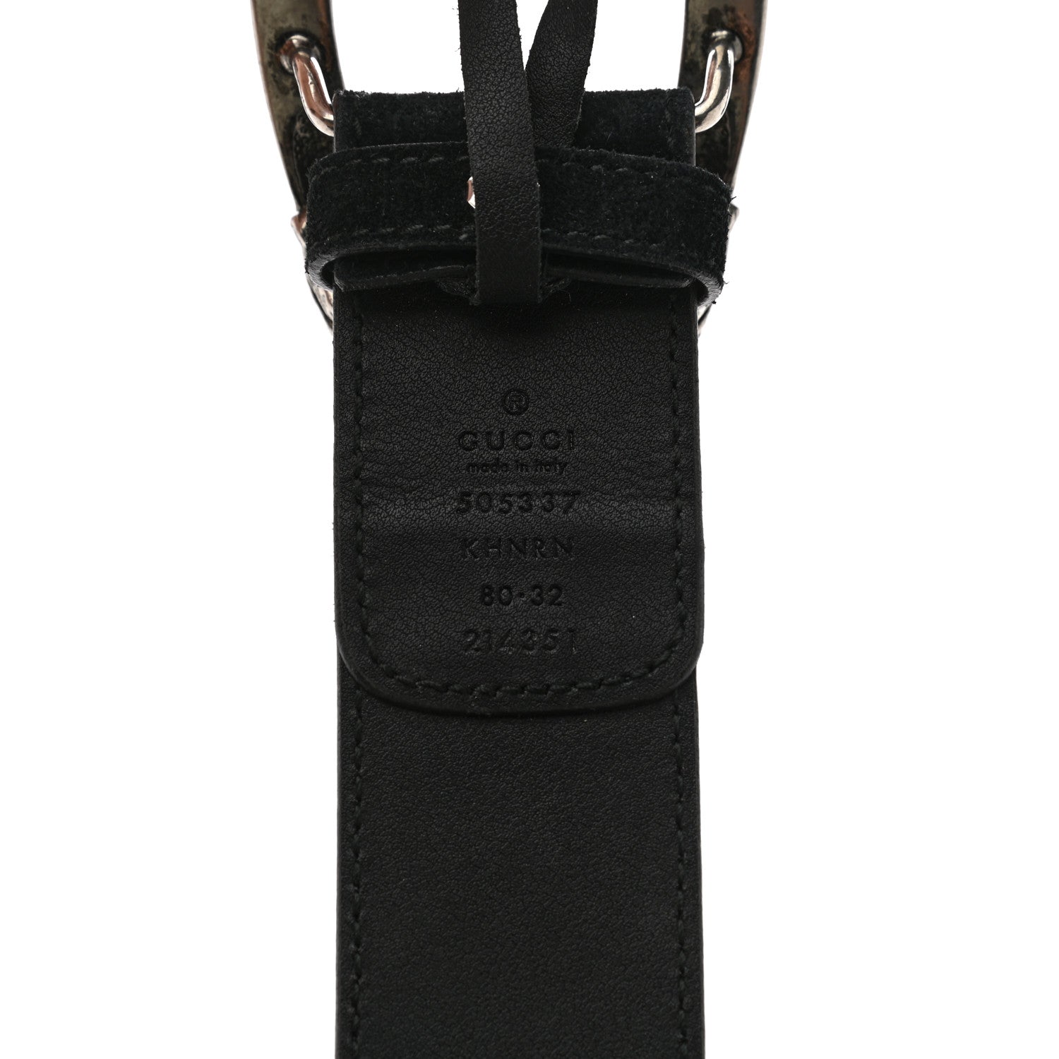 Gucci GG Supreme Monogram Suede Dionysus 40mm Belt 80 32 Beige Black 5 of 6
