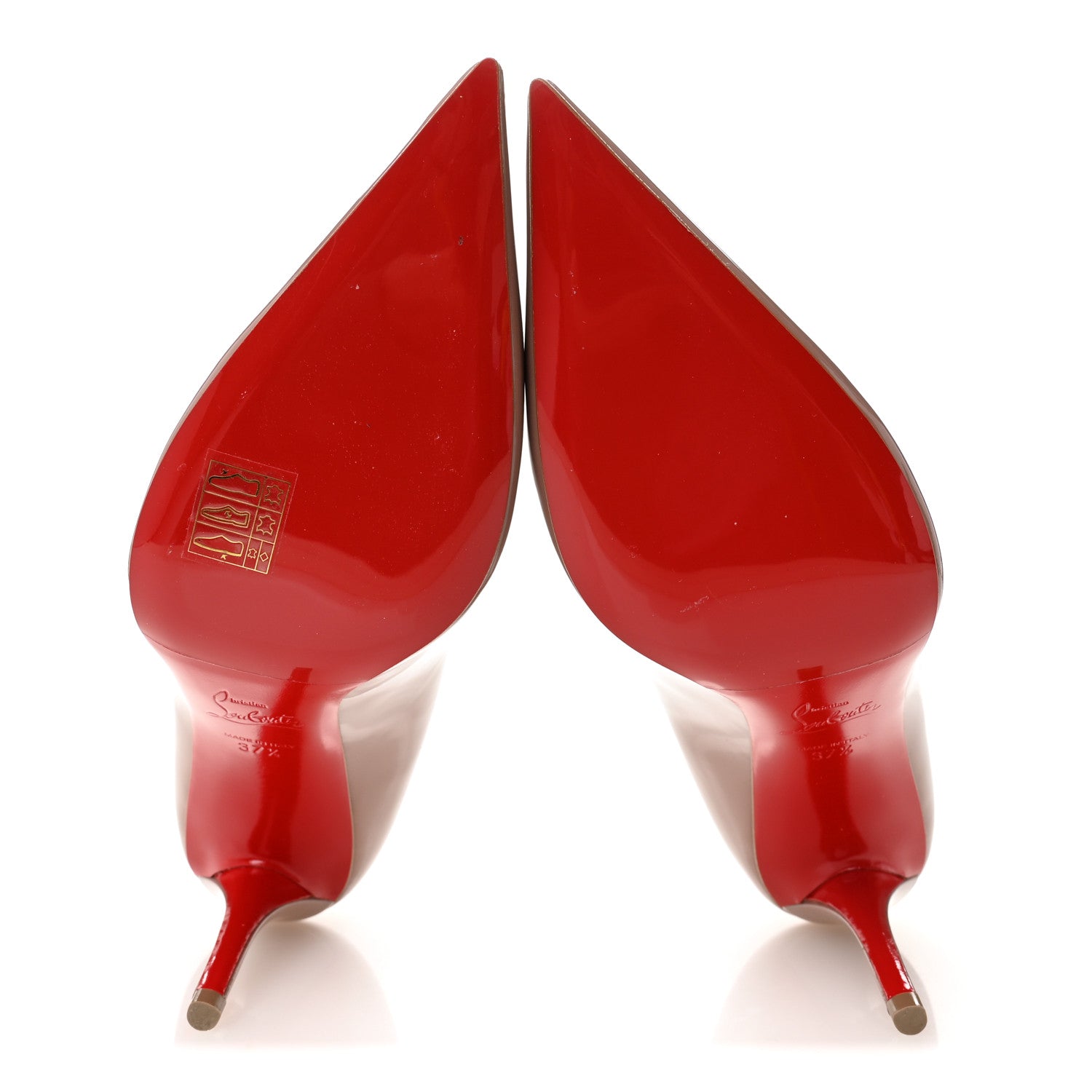 Christian Louboutin Patent Miss Z 80 Pumps 37.5 Vintage Rose 6 of 8