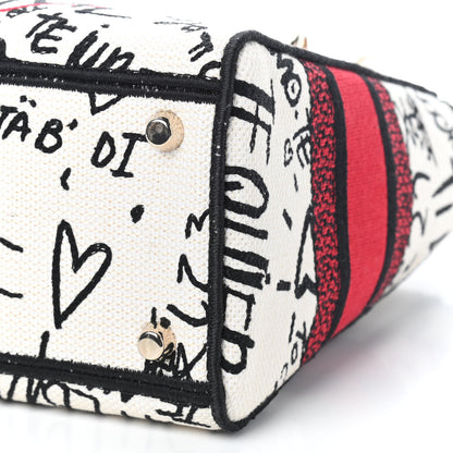 Christian Dior Canvas Medium DiorAmour Graffiti Lady D-Lite Latte 6 of 9