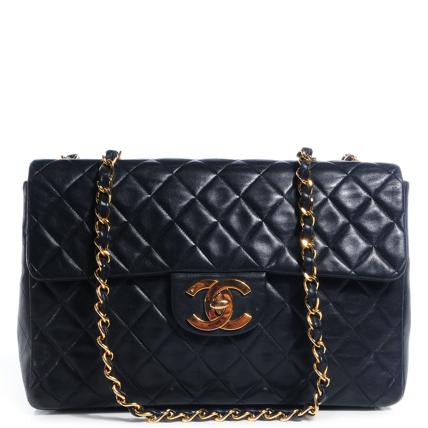 Chanel Lambskin XL Jumbo Flap Black 1 of 10