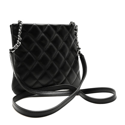 Chanel Lambskin Quilted Crossbody Bag Black 3 of 10