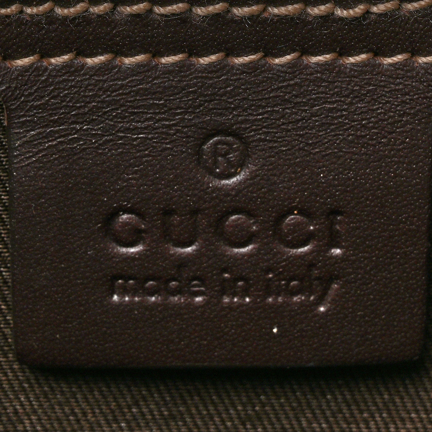 GG Supreme Monogram Small Joy Tote Dark Brown
