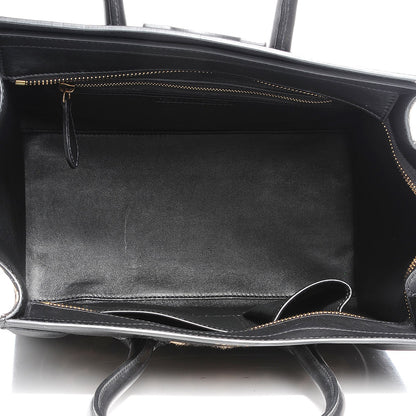 Celine Leopard Pony Hair Mini Luggage Black 7 of 8