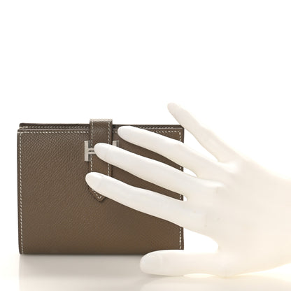 Hermes Epsom Bearn Compact Wallet Etoupe 2 of 9