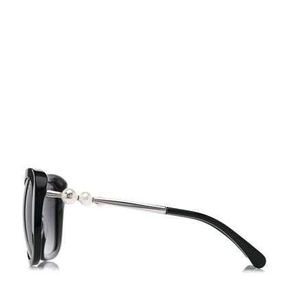 Chanel Acetate Pearl Sunglasses Black 3 of 7