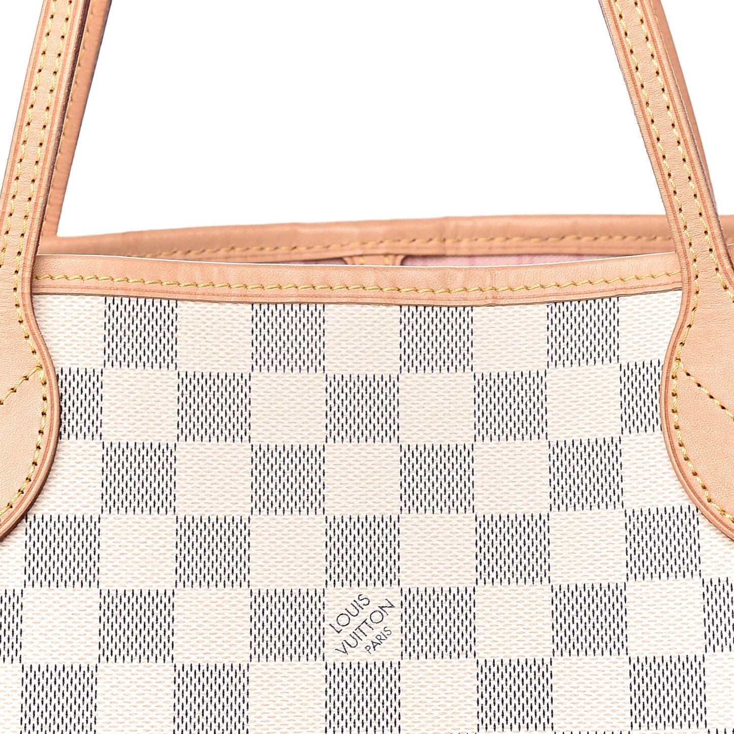 Damier Azur Neo Neverfull MM Rose Ballerine