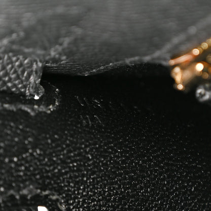 Hermes Epsom Kelly Sellier 25 Black 7 of 15