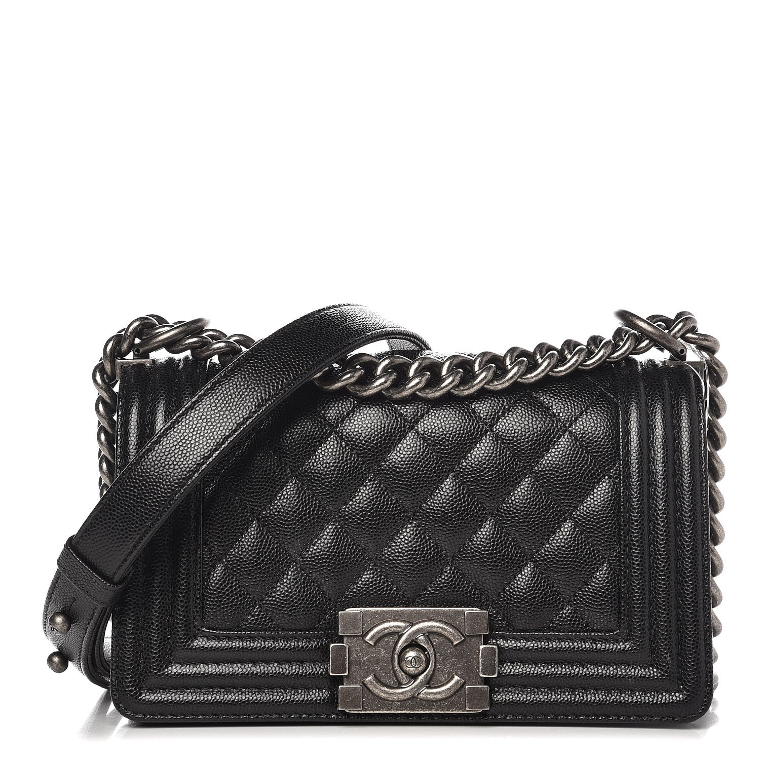 Chanel Caviar Quilted Small Boy Flap Black 1 of 8