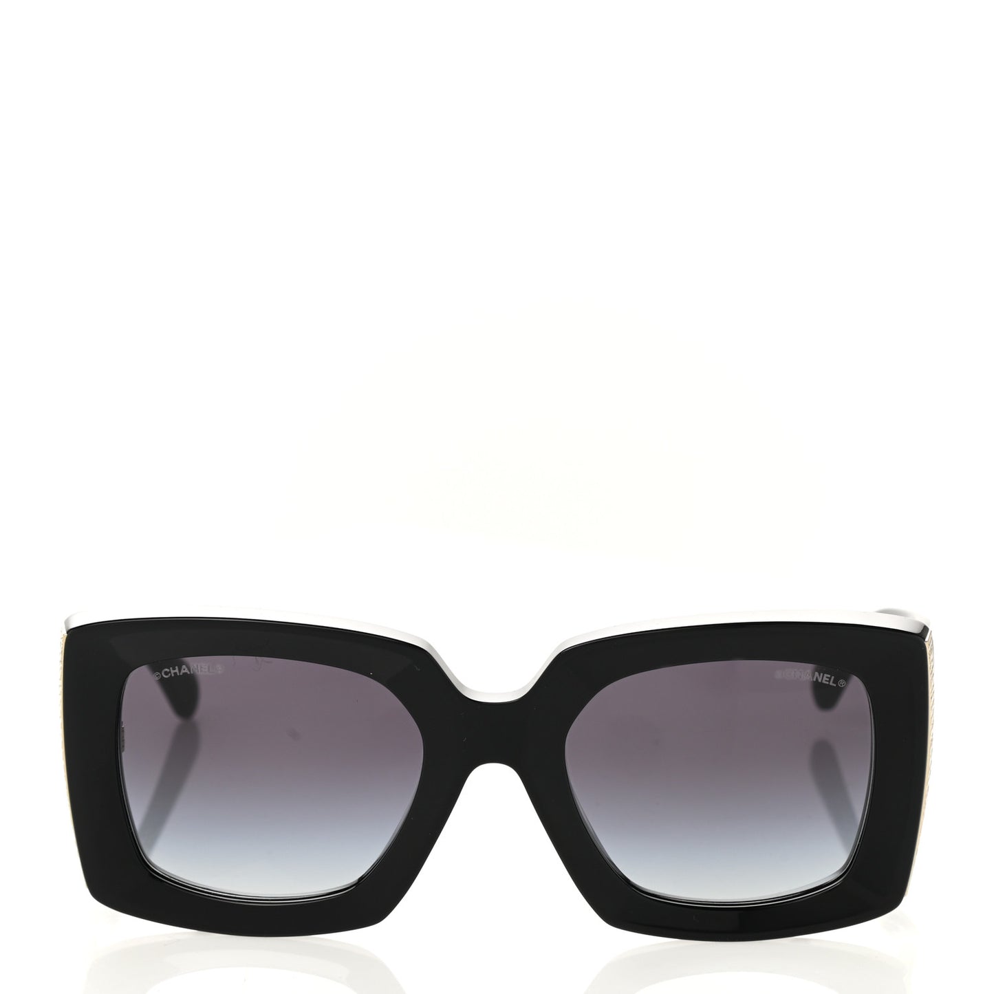 Acetate Rectangle Sunglasses 5435 Black