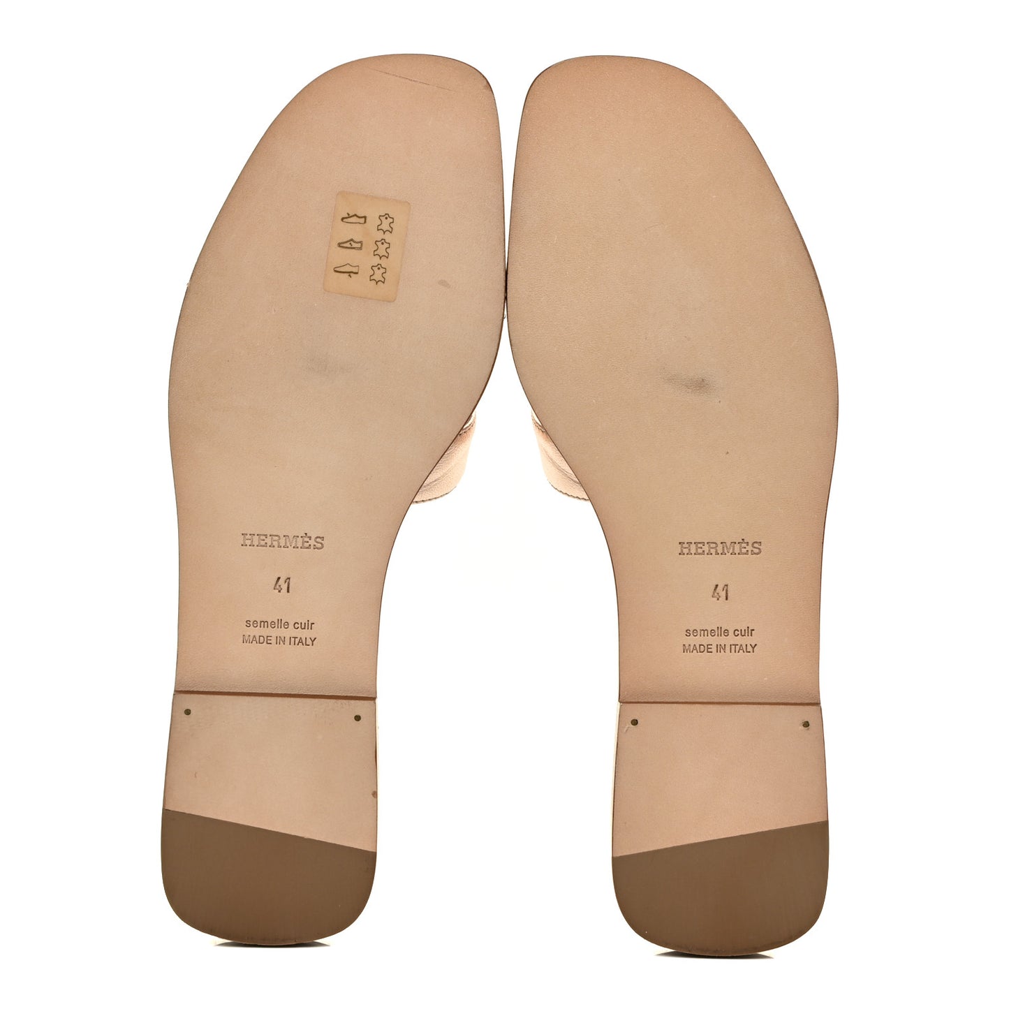 Metallic Nappa Calfskin Oran Sandals 41 Or Rose