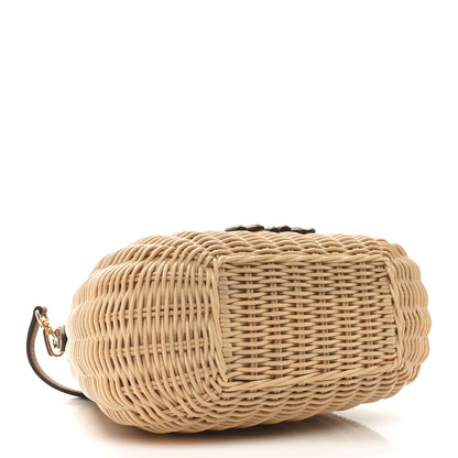 Miu Miu Wicker Wander Hobo Tan 4 of 11