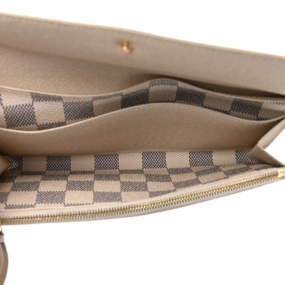 Louis Vuitton Damier Azur Emilie Wallet 5 of 17