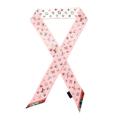 Louis Vuitton Silk Monogram LV Garden Bandeau Pink 1 of 4