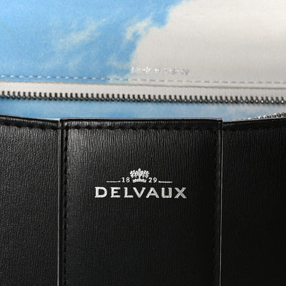 Delvaux Box Calfskin MM Brillant Clouds Satchel Black Ciel 7 of 15